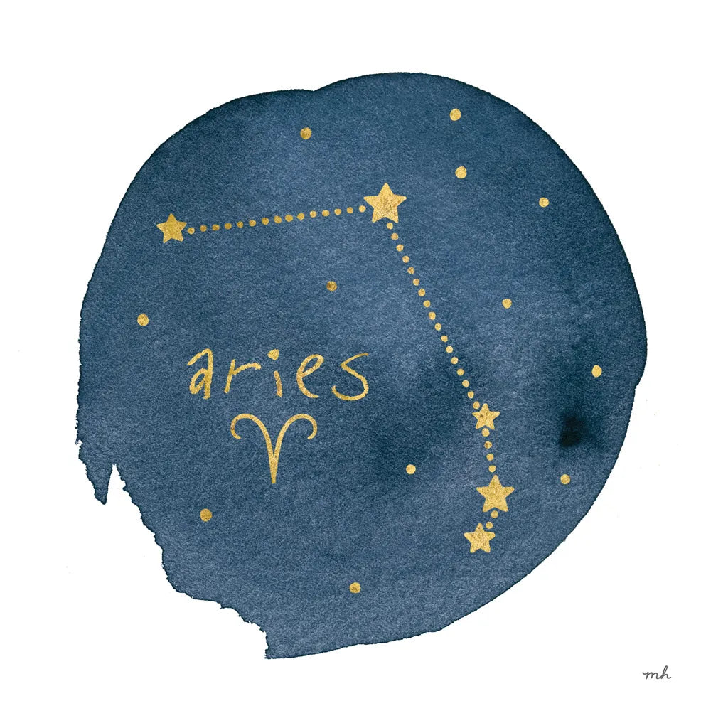Horoscope Aries by Moira Hershey. SKU 48898a. Archival Giclee Fine art print for wall decor.