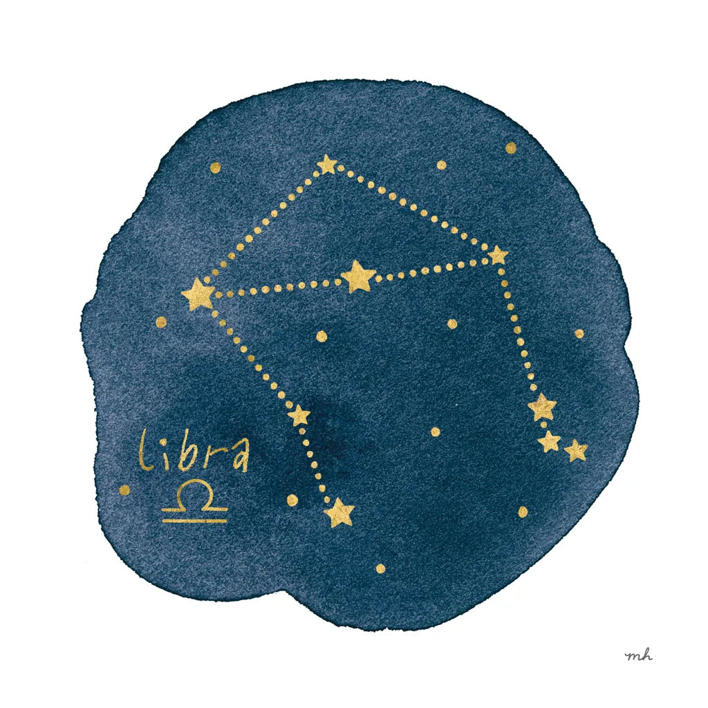 Horoscope Libra by Moira Hershey. SKU 48904a. Archival Giclee Fine art print for wall decor.
