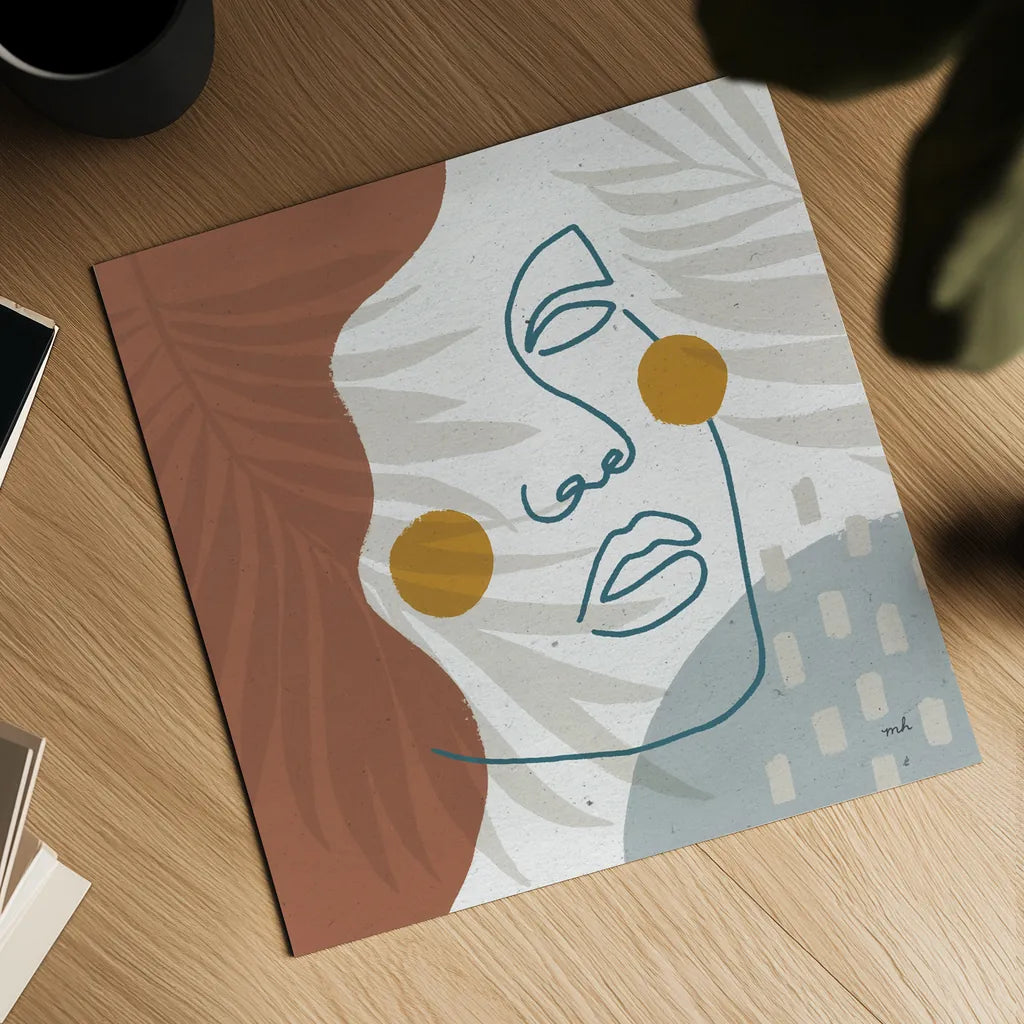 Island Breeze I by Moira Hershey. Shown as a detailed flat fine art print, highlighting archival giclee quality. Available as an archival giclee rolled canvas, fine art paper, or poster print. SKU 65306a.