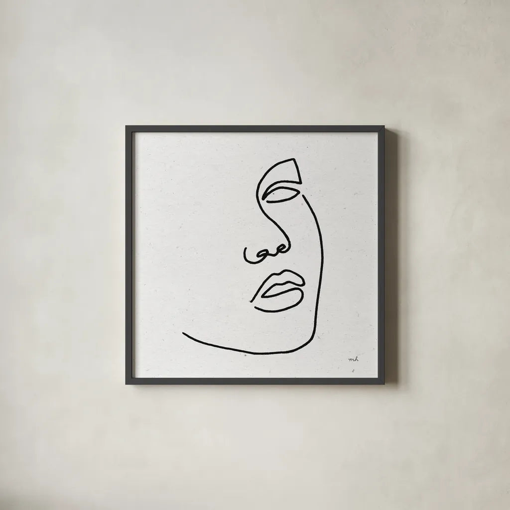 Island Breeze I BW by Moira Hershey. Shown in a sleek black glass frame for a contemporary gallery look. Available as an archival giclee rolled canvas, fine art paper, or poster print. SKU 67883a.