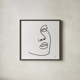 Island Breeze I BW by Moira Hershey. Shown in a sleek black glass frame for a contemporary gallery look. Available as an archival giclee rolled canvas, fine art paper, or poster print. SKU 67883a.