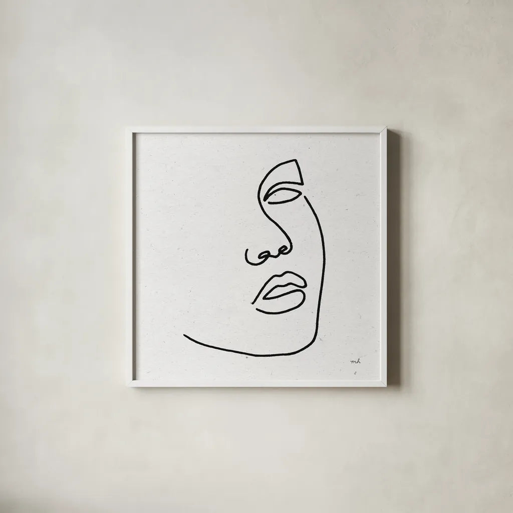 Island Breeze I BW by Moira Hershey. Shown in a crisp white glass frame for a clean and minimalist style. Available as an archival giclee rolled canvas, fine art paper, or poster print. SKU 67883a.