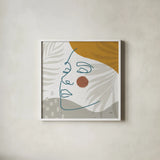 Island Breeze II by Moira Hershey. Shown in a crisp white glass frame for a clean and minimalist style. Available as an archival giclee rolled canvas, fine art paper, or poster print. SKU 65307a.
