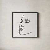 Island Breeze II BW by Moira Hershey. Shown in a sleek black glass frame for a contemporary gallery look. Available as an archival giclee rolled canvas, fine art paper, or poster print. SKU 67884a.