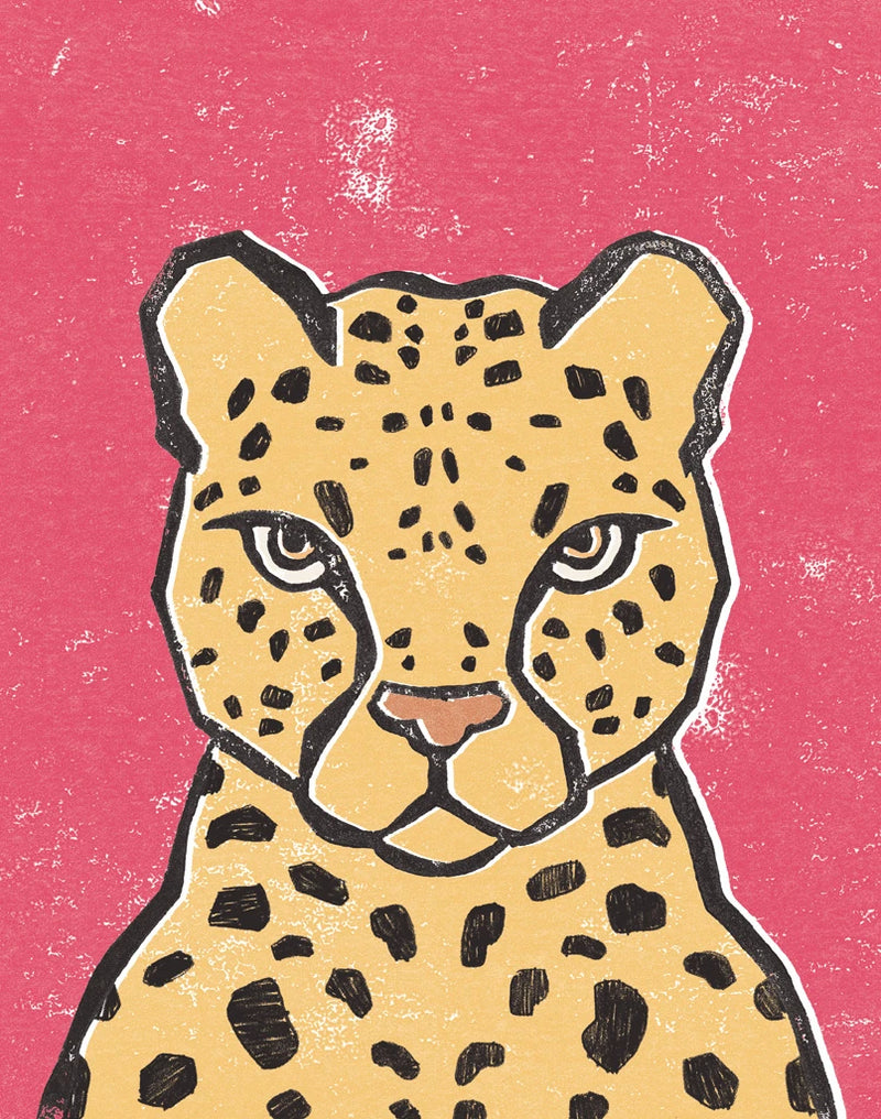 Jungle Cat Hot Pink by Moira Hershey