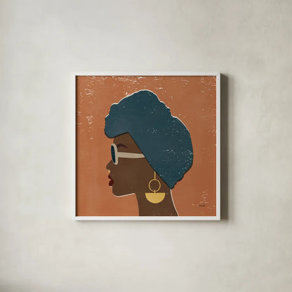 Kenya Couture II by Moira Hershey. Shown in a crisp white glass frame for a clean and minimalist style. Available as an archival giclee rolled canvas, fine art paper, or poster print. SKU 62163a.