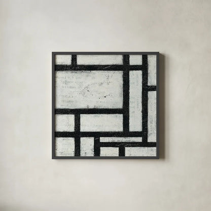 Labyrinth II by Moira Hershey. Shown in a sleek black glass frame for a contemporary gallery look. Available as an archival giclee rolled canvas, fine art paper, or poster print. SKU 34342a.