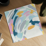 Laughter III by Moira Hershey. Shown as a detailed flat fine art print, highlighting archival giclee quality. Available as an archival giclee rolled canvas, fine art paper, or poster print. SKU 34873a.