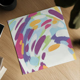 Laughter III Bright by Moira Hershey. Shown as a detailed flat fine art print, highlighting archival giclee quality. Available as an archival giclee rolled canvas, fine art paper, or poster print. SKU 56829a.