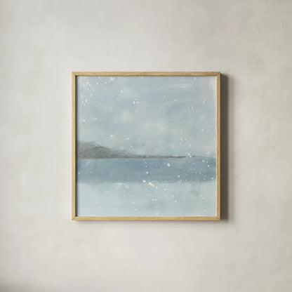 Layers III by Moira Hershey. Shown in a natural wood glass frame for a timeless modern aesthetic. Available as an archival giclee rolled canvas, fine art paper, or poster print. SKU 46565a.