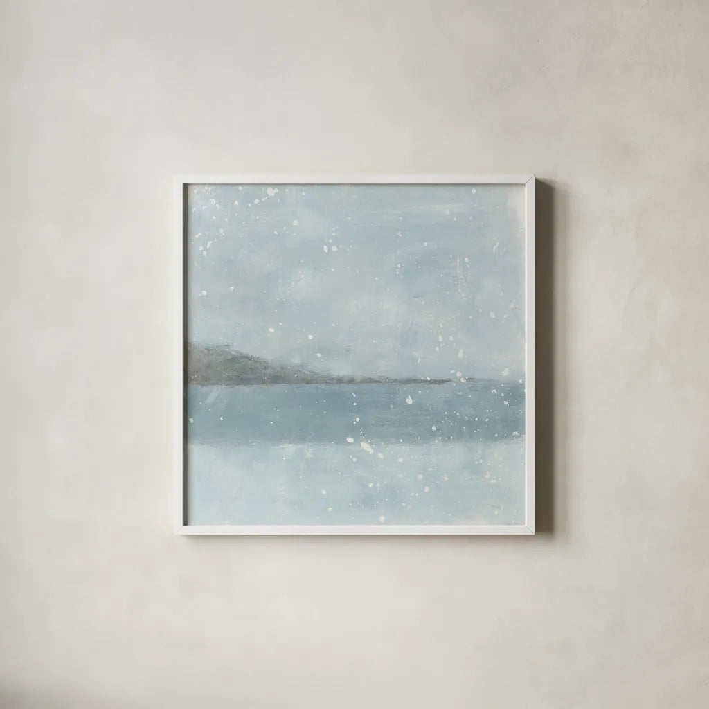 Layers III by Moira Hershey. Shown in a crisp white glass frame for a clean and minimalist style. Available as an archival giclee rolled canvas, fine art paper, or poster print. SKU 46565a.