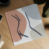Line Figures III by Moira Hershey. Shown as a detailed flat fine art print, highlighting archival giclee quality. Available as an archival giclee rolled canvas, fine art paper, or poster print. SKU 63773a.