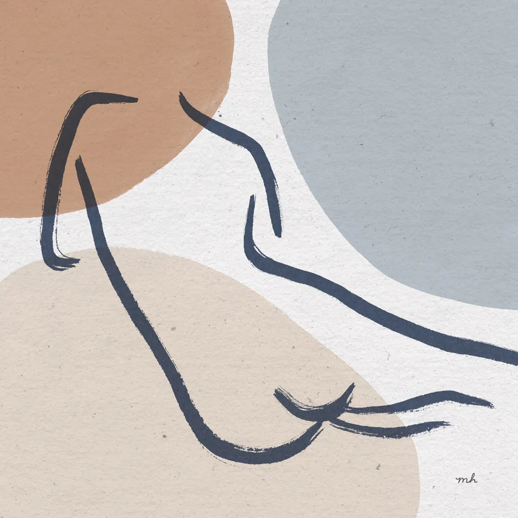 Line Figures IV by Moira Hershey. SKU 63774a. Archival Giclee Fine art print for wall decor.