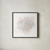 Lovely Blush I by Moira Hershey. Shown in a sleek black glass frame for a contemporary gallery look. Available as an archival giclee rolled canvas, fine art paper, or poster print. SKU 35388a.
