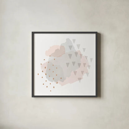Lovely Blush IV by Moira Hershey. Shown in a sleek black glass frame for a contemporary gallery look. Available as an archival giclee rolled canvas, fine art paper, or poster print. SKU 35391a.