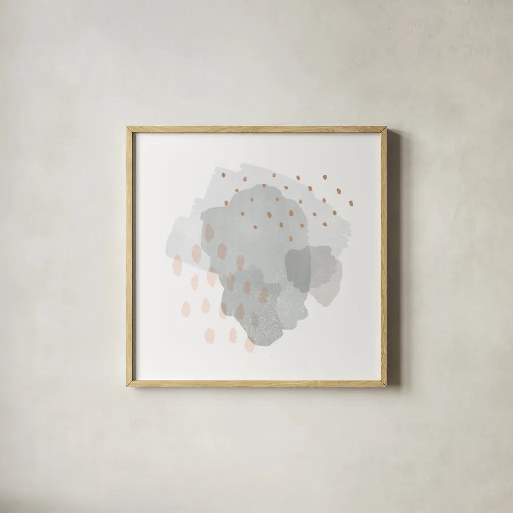 Lovely II by Moira Hershey. Shown in a natural wood glass frame for a timeless modern aesthetic. Available as an archival giclee rolled canvas, fine art paper, or poster print. SKU 35270a.