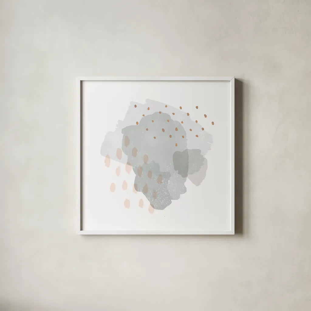 Lovely II by Moira Hershey. Shown in a crisp white glass frame for a clean and minimalist style. Available as an archival giclee rolled canvas, fine art paper, or poster print. SKU 35270a.