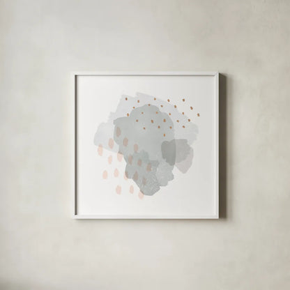 Lovely II by Moira Hershey. Shown in a crisp white glass frame for a clean and minimalist style. Available as an archival giclee rolled canvas, fine art paper, or poster print. SKU 35270a.