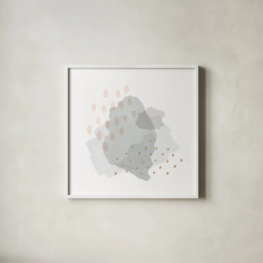 Lovely III by Moira Hershey. Shown in a crisp white glass frame for a clean and minimalist style. Available as an archival giclee rolled canvas, fine art paper, or poster print. SKU 35271a.