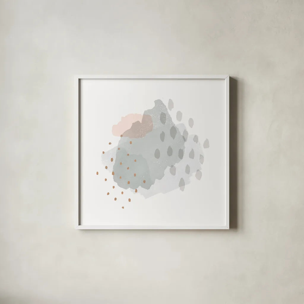 Lovely IV by Moira Hershey. Shown in a crisp white glass frame for a clean and minimalist style. Available as an archival giclee rolled canvas, fine art paper, or poster print. SKU 35274a.