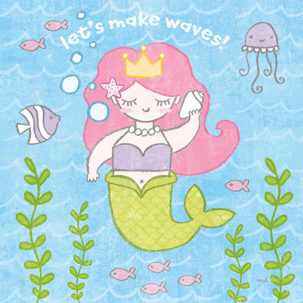 Magical Mermaid I by Moira Hershey. SKU 29820a. Archival Giclee Fine art print for wall decor.
