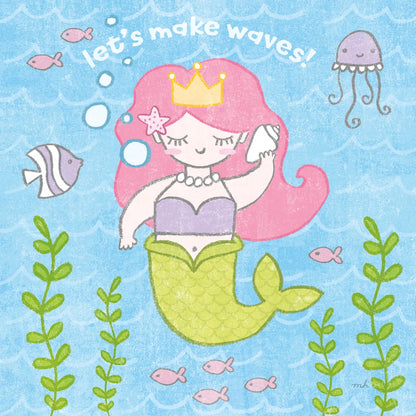 Magical Mermaid I by Moira Hershey. SKU 29820a. Archival Giclee Fine art print for wall decor.