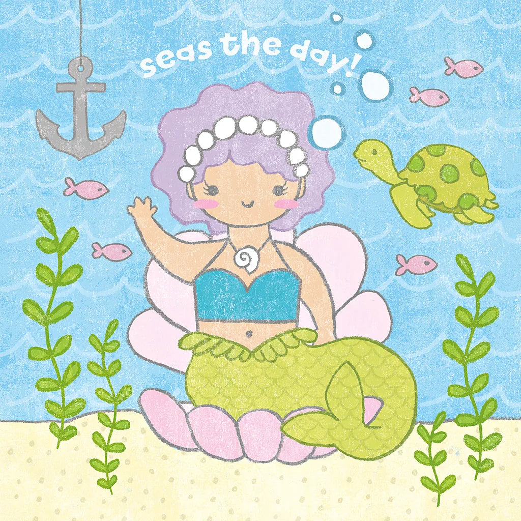 Magical Mermaid III by Moira Hershey. SKU 29822a. Archival Giclee Fine art print for wall decor.