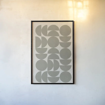 Make it Mod I v2 by Moira Hershey. shown as a paper print in a black flame. Available as a archival giclee rolled canvas, fine art paper, or poster print. SKU 80612h.