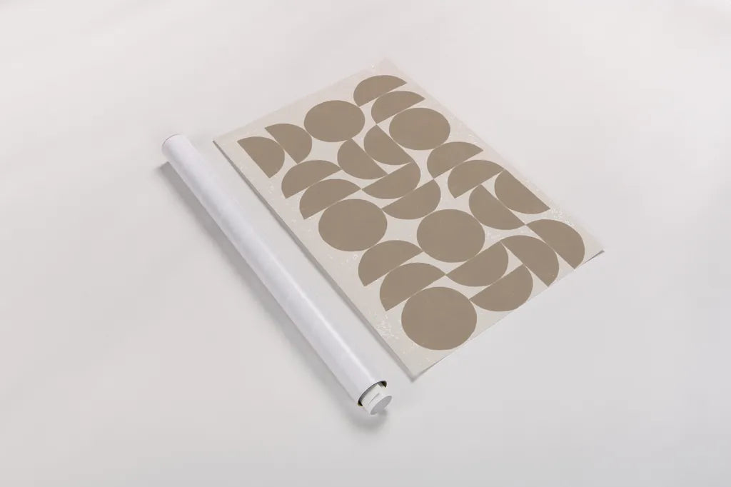 Make it Mod II v2 by Moira Hershey. shown as a rolled paper print. Available as archival giclee rolled canvas, fine art paper, or poster print. SKU 80613h.