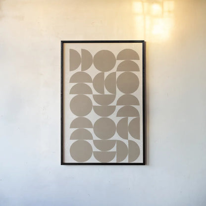 Make it Mod II v2 by Moira Hershey. shown as a paper print in a black flame. Available as a archival giclee rolled canvas, fine art paper, or poster print. SKU 80613h.