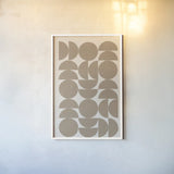 Make it Mod II v2 by Moira Hershey. shown as a paper print in a white frame. Available as a archival giclee rolled canvas, fine art paper, or poster print. SKU 80613h.