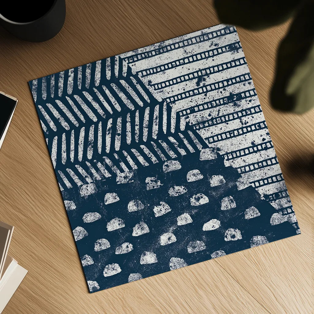 Mark Making Tile I by Moira Hershey. Shown as a detailed flat fine art print, highlighting archival giclee quality. Available as an archival giclee rolled canvas, fine art paper, or poster print. SKU 33240a.