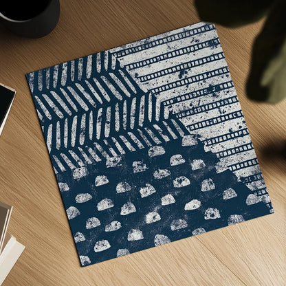 Mark Making Tile I by Moira Hershey. Shown as a detailed flat fine art print, highlighting archival giclee quality. Available as an archival giclee rolled canvas, fine art paper, or poster print. SKU 33240a.