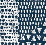 Mark Making Tile III by Moira Hershey. SKU 33242a. Archival Giclee Fine art print for wall decor.