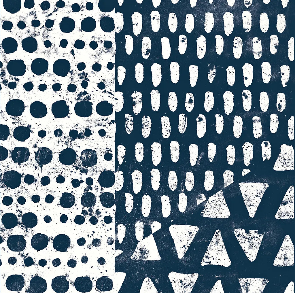 Mark Making Tile III by Moira Hershey. SKU 33242a. Archival Giclee Fine art print for wall decor.