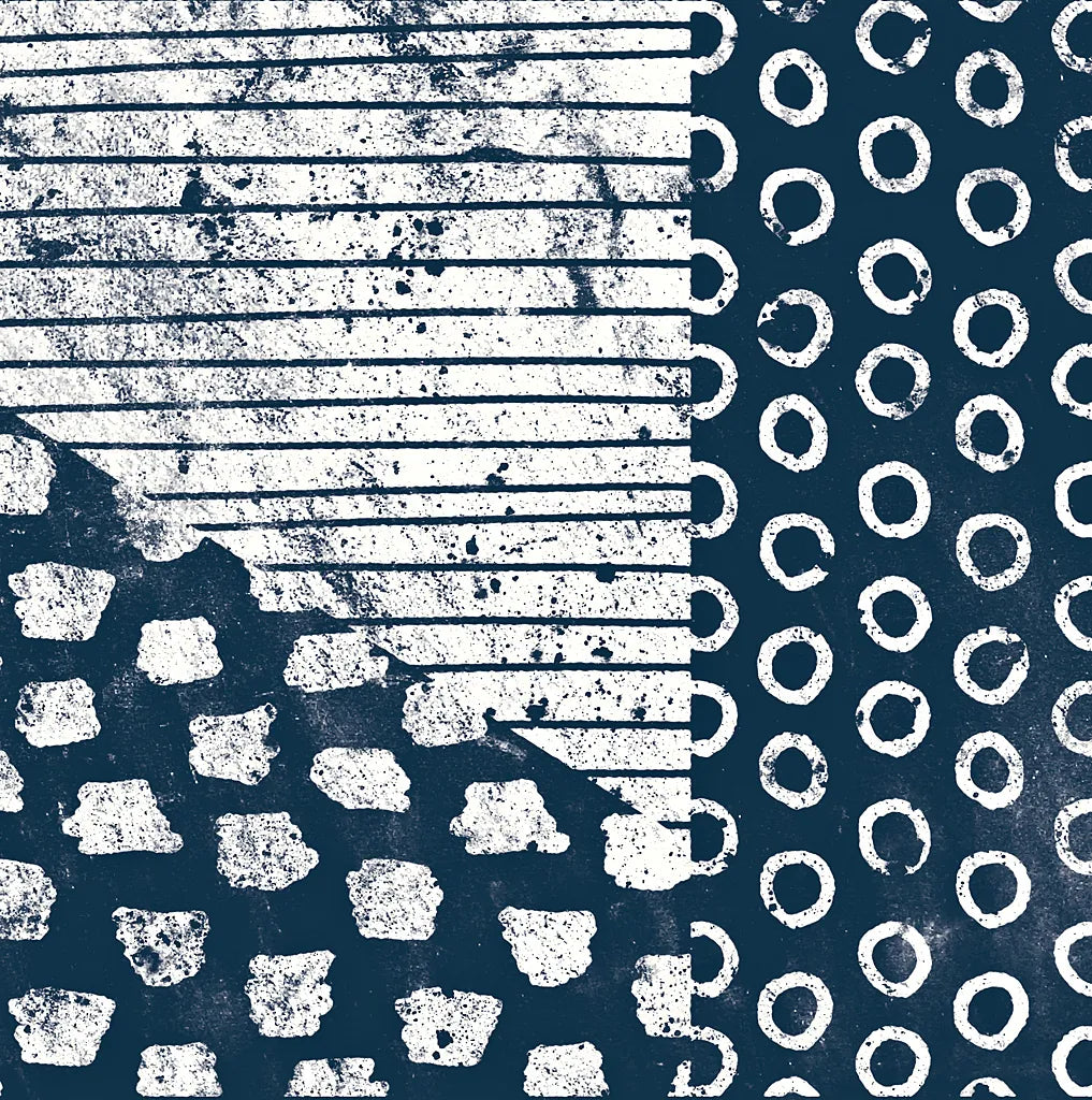 Mark Making Tile IV by Moira Hershey. SKU 33243a. Archival Giclee Fine art print for wall decor.