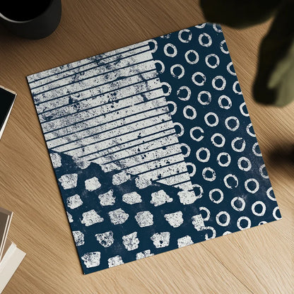 Mark Making Tile IV by Moira Hershey. Shown as a detailed flat fine art print, highlighting archival giclee quality. Available as an archival giclee rolled canvas, fine art paper, or poster print. SKU 33243a.