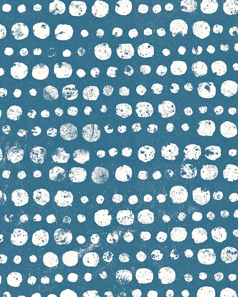 Mark Making Tile Pattern II Light Blue Crop by Moira Hershey