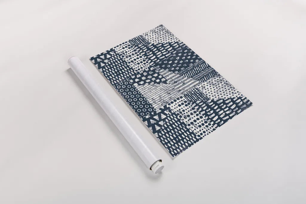 Mark Making Tile VI by Moira Hershey. shown as a rolled paper print. Available as archival giclee rolled canvas, fine art paper, or poster print. SKU 52898i.