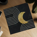 Midnight Moon I by Moira Hershey. Shown as a detailed flat fine art print, highlighting archival giclee quality. Available as an archival giclee rolled canvas, fine art paper, or poster print. SKU 83620a.