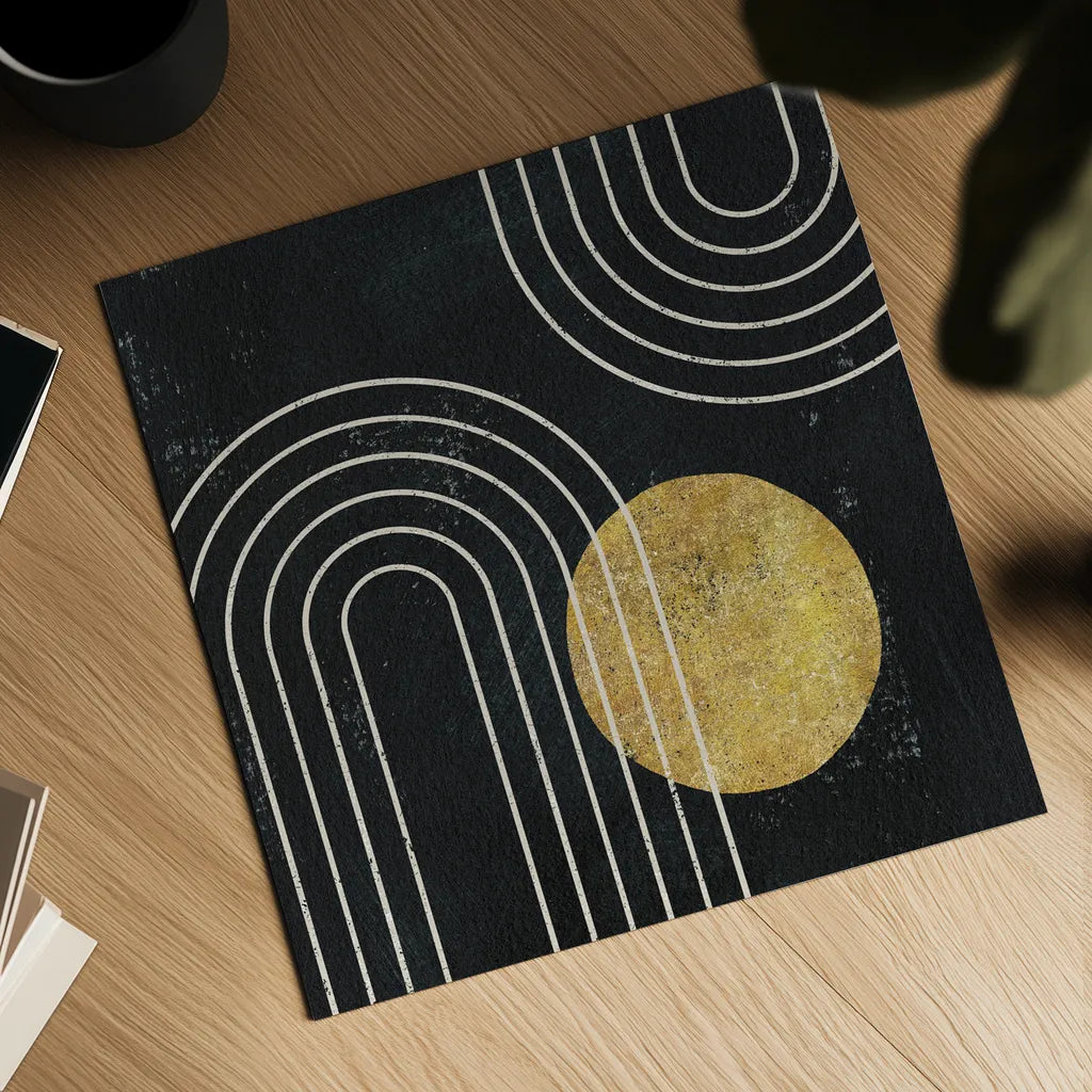 Midnight Moon II by Moira Hershey. Shown as a detailed flat fine art print, highlighting archival giclee quality. Available as an archival giclee rolled canvas, fine art paper, or poster print. SKU 83621a.