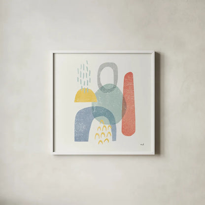 Milo II by Moira Hershey. Shown in a crisp white glass frame for a clean and minimalist style. Available as an archival giclee rolled canvas, fine art paper, or poster print. SKU 46167a.