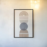 Modern Desert I by Moira Hershey. shown as a paper print in a black flame. Available as a archival giclee rolled canvas, fine art paper, or poster print. SKU 66894h.