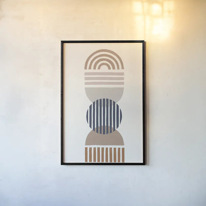 Modern Desert I by Moira Hershey. shown as a paper print in a black flame. Available as a archival giclee rolled canvas, fine art paper, or poster print. SKU 66894h.