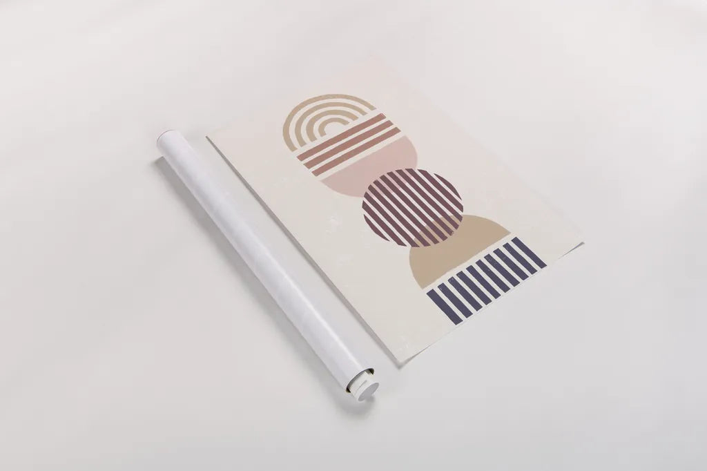 Modern Desert I Eventide by Moira Hershey. shown as a rolled paper print. Available as archival giclee rolled canvas, fine art paper, or poster print. SKU 70970h.