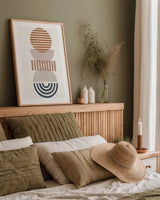 Modern Desert II by Moira Hershey. shown as a paper print in a natural frame. Available as a archival giclee rolled canvas, fine art paper, or poster print. SKU 66895h.