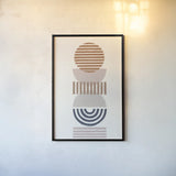 Modern Desert II by Moira Hershey. shown as a paper print in a black flame. Available as a archival giclee rolled canvas, fine art paper, or poster print. SKU 66895h.