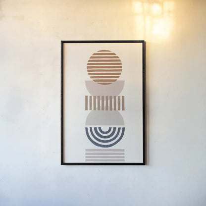 Modern Desert II by Moira Hershey. shown as a paper print in a black flame. Available as a archival giclee rolled canvas, fine art paper, or poster print. SKU 66895h.