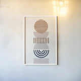 Modern Desert II by Moira Hershey. shown as a paper print in a white frame. Available as a archival giclee rolled canvas, fine art paper, or poster print. SKU 66895h.