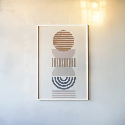 Modern Desert II by Moira Hershey. shown as a paper print in a white frame. Available as a archival giclee rolled canvas, fine art paper, or poster print. SKU 66895h.